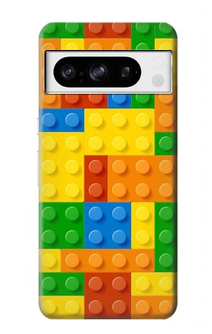 S3595 レンガのおもちゃ Brick Toy Google Pixel 8 pro バックケース、フリップケース・カバー