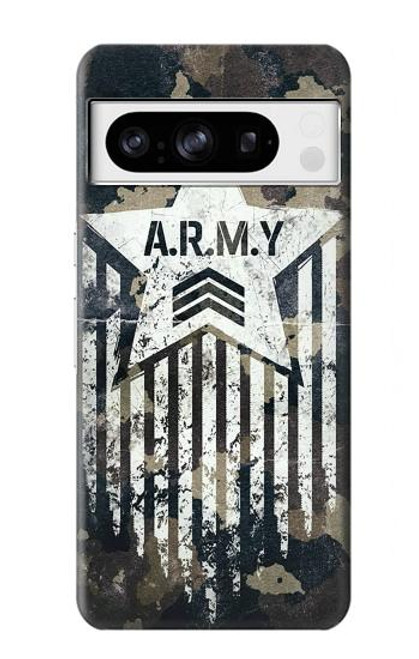S3666 陸軍迷彩迷彩 Army Camo Camouflage Google Pixel 8 pro バックケース、フリップケース・カバー