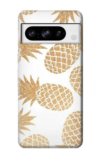 S3718 シームレスパイナップル Seamless Pineapple Google Pixel 8 pro バックケース、フリップケース・カバー