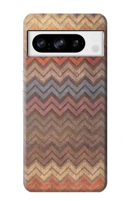 S3752 ジグザグ生地パターングラフィックプリント Zigzag Fabric Pattern Graphic Printed Google Pixel 8 pro バックケース、フリップケース・カバー