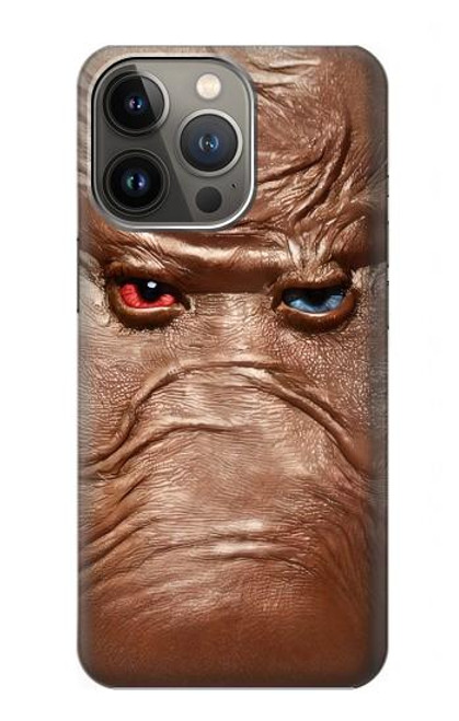 S3940 レザーマッドフェイスグラフィックペイント Leather Mad Face Graphic Paint iPhone 14 Pro バックケース、フリップケース・カバー