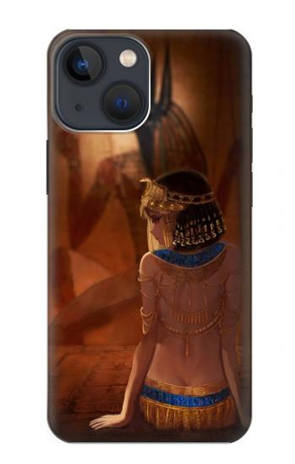 S3919 エジプトの女王クレオパトラ・アヌビス Egyptian Queen Cleopatra Anubis iPhone 14 Plus バックケース、フリップケース・カバー