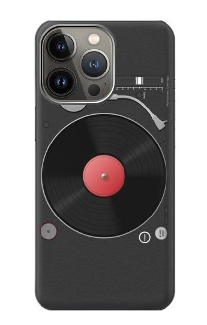 S3952 ターンテーブル ビニール レコード プレーヤーのグラフィック Turntable Vinyl Record Player Graphic iPhone 14 Pro Max バックケース、フリップケース・カバー
