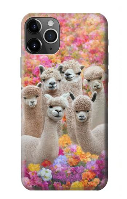 S3916 アルパカファミリー ベビーアルパカ Alpaca Family Baby Alpaca iPhone 11 Pro バックケース、フリップケース・カバー