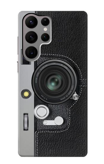 S3922 カメラレンズシャッターグラフィックプリント Camera Lense Shutter Graphic Print Samsung Galaxy S23 Ultra バックケース、フリップケース・カバー