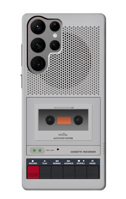 S3953 ビンテージ カセット プレーヤーのグラフィック Vintage Cassette Player Graphic Samsung Galaxy S23 Ultra バックケース、フリップケース・カバー