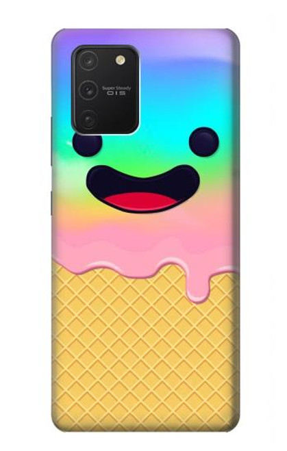 S3939 アイスクリーム キュートな笑顔 Ice Cream Cute Smile Samsung Galaxy S10 Lite バックケース、フリップケース・カバー