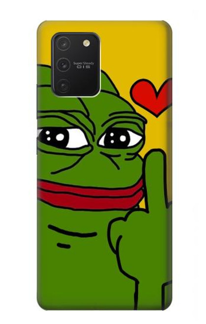 S3945 ペペ・ラブ・ミドルフィンガー Pepe Love Middle Finger Samsung Galaxy S10 Lite バックケース、フリップケース・カバー