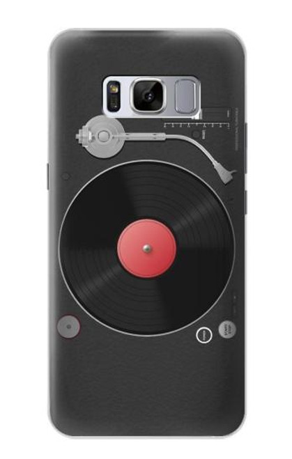 S3952 ターンテーブル ビニール レコード プレーヤーのグラフィック Turntable Vinyl Record Player Graphic Samsung Galaxy S8 バックケース、フリップケース・カバー