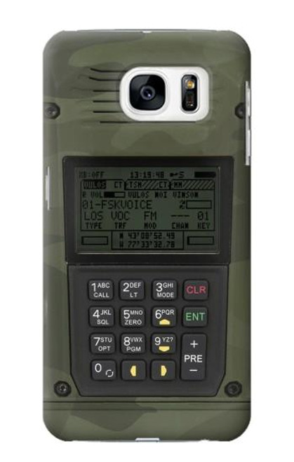 S3959 ミリタティ ラジオ グラフィック プリント Military Radio Graphic Print Samsung Galaxy S7 バックケース、フリップケース・カバー