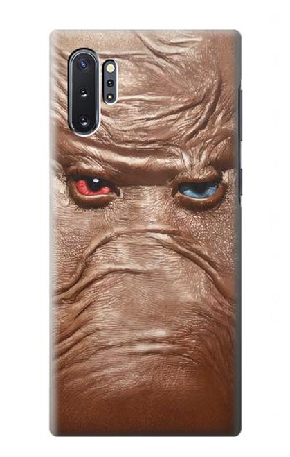 S3940 レザーマッドフェイスグラフィックペイント Leather Mad Face Graphic Paint Samsung Galaxy Note 10 Plus バックケース、フリップケース・カバー