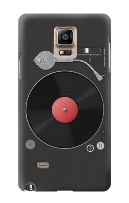 S3952 ターンテーブル ビニール レコード プレーヤーのグラフィック Turntable Vinyl Record Player Graphic Samsung Galaxy Note 4 バックケース、フリップケース・カバー