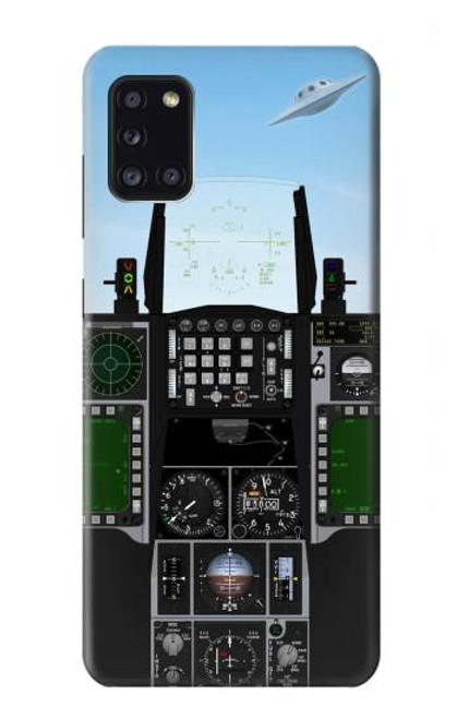 S3933 戦闘機UFO Fighter Aircraft UFO Samsung Galaxy A31 バックケース、フリップケース・カバー