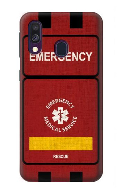 S3957 救急医療サービス Emergency Medical Service Samsung Galaxy A40 バックケース、フリップケース・カバー