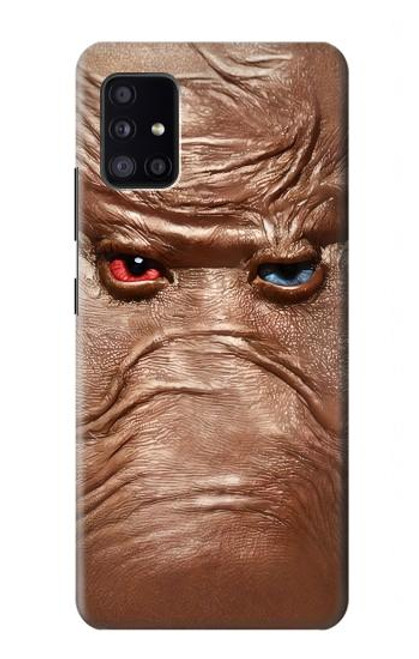 S3940 レザーマッドフェイスグラフィックペイント Leather Mad Face Graphic Paint Samsung Galaxy A41 バックケース、フリップケース・カバー