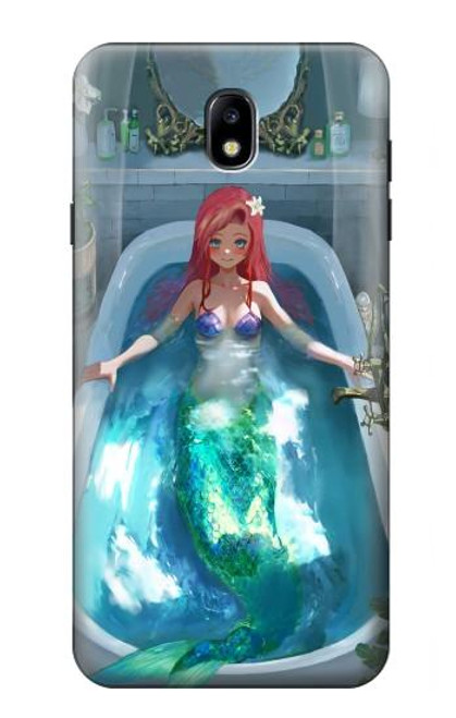 S3911 可愛いリトルマーメイド アクアスパ Cute Little Mermaid Aqua Spa Samsung Galaxy J7 (2018), J7 Aero, J7 Top, J7 Aura, J7 Crown, J7 Refine, J7 Eon, J7 V 2nd Gen, J7 Star バックケース、フリップケース・カバー