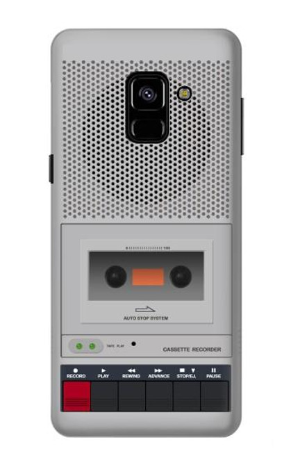 S3953 ビンテージ カセット プレーヤーのグラフィック Vintage Cassette Player Graphic Samsung Galaxy A8 (2018) バックケース、フリップケース・カバー