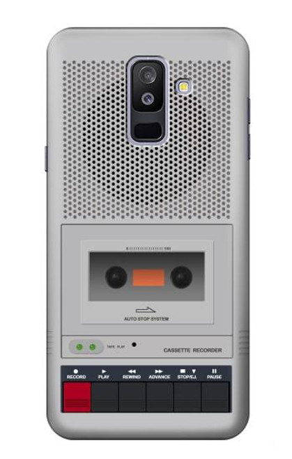 S3953 ビンテージ カセット プレーヤーのグラフィック Vintage Cassette Player Graphic Samsung Galaxy A6+ (2018), J8 Plus 2018, A6 Plus 2018  バックケース、フリップケース・カバー