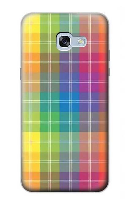 S3942 LGBTQ レインボーチェック柄タータンチェック LGBTQ Rainbow Plaid Tartan Samsung Galaxy A5 (2017) バックケース、フリップケース・カバー