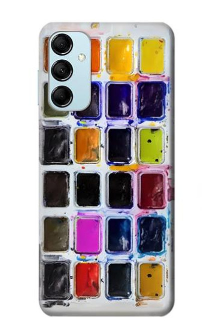 S3956 水彩パレットボックスグラフィック Watercolor Palette Box Graphic Samsung Galaxy M14 バックケース、フリップケース・カバー