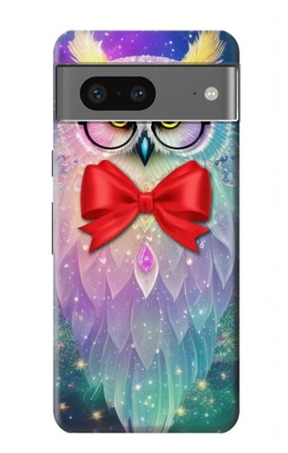 S3934 ファンタジーオタクフクロウ Fantasy Nerd Owl Google Pixel 7 バックケース、フリップケース・カバー