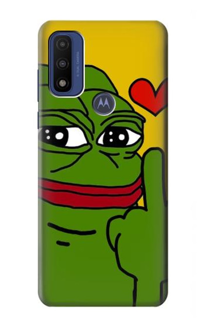 S3945 ペペ・ラブ・ミドルフィンガー Pepe Love Middle Finger Motorola G Pure バックケース、フリップケース・カバー