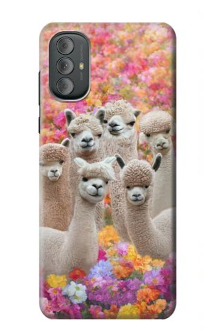 S3916 アルパカファミリー ベビーアルパカ Alpaca Family Baby Alpaca Motorola Moto G Power 2022, G Play 2023 バックケース、フリップケース・カバー