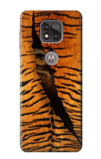 S3951 タイガーアイの涙跡 Tiger Eye Tear Marks Motorola Moto G Power (2021) バックケース、フリップケース・カバー