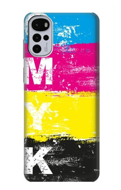 S3930 シアン マゼンタ イエロー キー Cyan Magenta Yellow Key Motorola Moto G22 バックケース、フリップケース・カバー