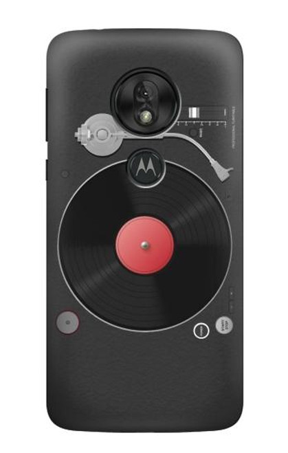 S3952 ターンテーブル ビニール レコード プレーヤーのグラフィック Turntable Vinyl Record Player Graphic Motorola Moto G7 Power バックケース、フリップケース・カバー