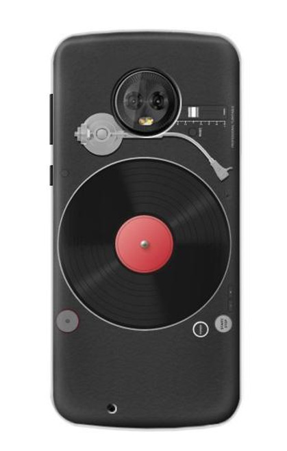 S3952 ターンテーブル ビニール レコード プレーヤーのグラフィック Turntable Vinyl Record Player Graphic Motorola Moto G6 バックケース、フリップケース・カバー