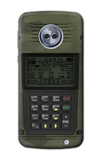 S3959 ミリタティ ラジオ グラフィック プリント Military Radio Graphic Print Motorola Moto X4 バックケース、フリップケース・カバー