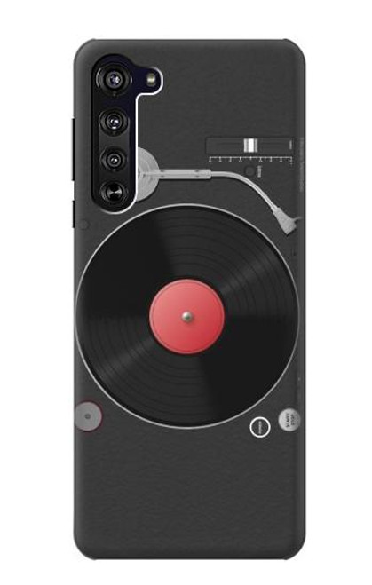 S3952 ターンテーブル ビニール レコード プレーヤーのグラフィック Turntable Vinyl Record Player Graphic Motorola Edge バックケース、フリップケース・カバー