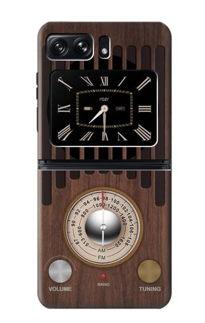 S3935 FM AM ラジオ チューナー グラフィック FM AM Radio Tuner Graphic Motorola Moto Razr 2022 バックケース、フリップケース・カバー
