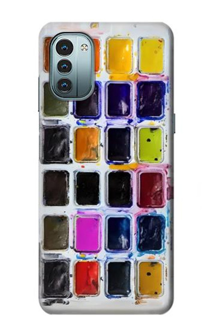 S3956 水彩パレットボックスグラフィック Watercolor Palette Box Graphic Nokia G11, G21 バックケース、フリップケース・カバー