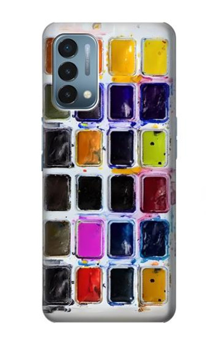 S3956 水彩パレットボックスグラフィック Watercolor Palette Box Graphic OnePlus Nord N200 5G バックケース、フリップケース・カバー