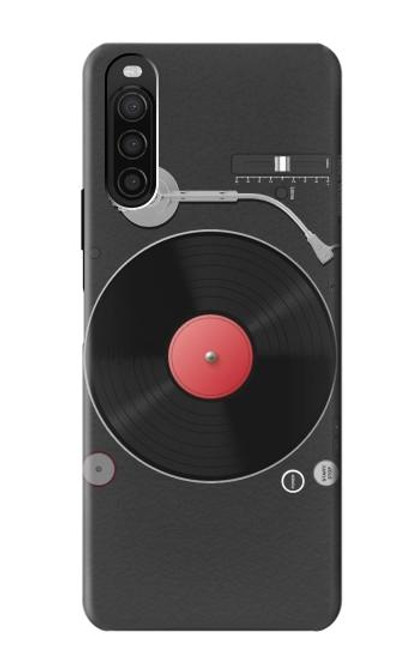 S3952 ターンテーブル ビニール レコード プレーヤーのグラフィック Turntable Vinyl Record Player Graphic Sony Xperia 10 III バックケース、フリップケース・カバー