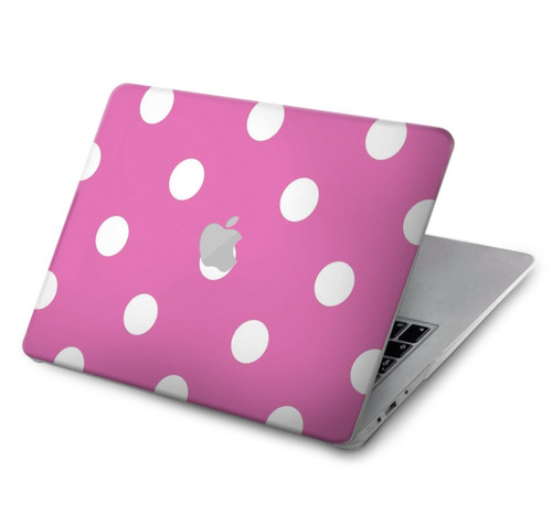 S2358 ピンクの水玉 Pink Polka Dots MacBook Air 15″ (2023,2024) - A2941, A3114 ケース・カバー