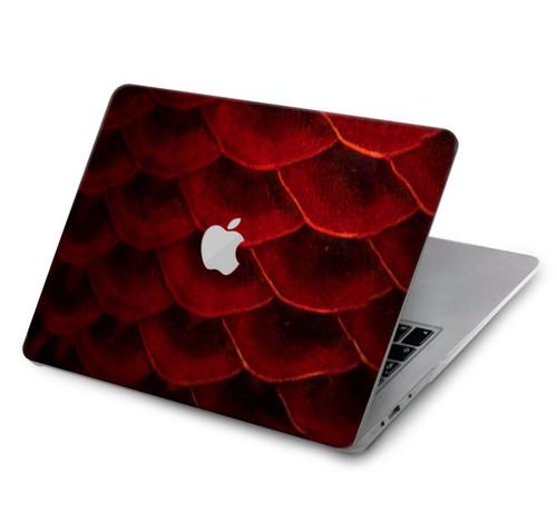 S2879 レッドアロワナのスケール Red Arowana Fish Scale MacBook Air 15″ (2023,2024) - A2941, A3114 ケース・カバー