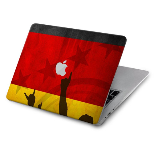 S2966 ドイツサッカー Germany Football Soccer Flag MacBook Air 15″ (2023,2024) - A2941, A3114 ケース・カバー