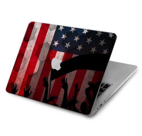 S2989 アメリカサッカー USA American Football Soccer Flag MacBook Air 15″ (2023,2024) - A2941, A3114 ケース・カバー