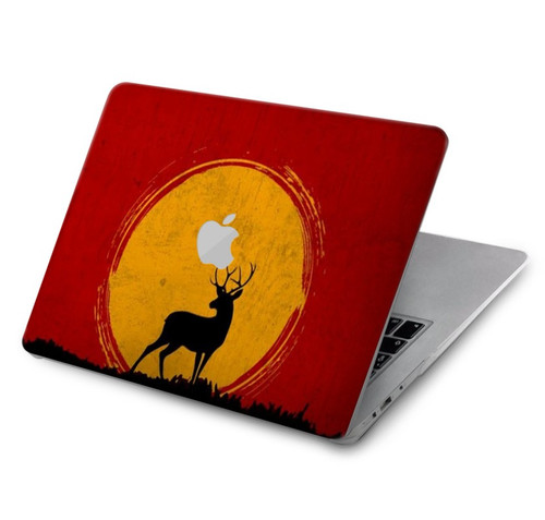 S3513 鹿の夕日 Deer Sunset MacBook Air 15″ (2023,2024) - A2941, A3114 ケース・カバー