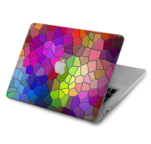 S3677 カラフルなレンガのモザイク Colorful Brick Mosaics MacBook Air 15″ (2023,2024) - A2941, A3114 ケース・カバー