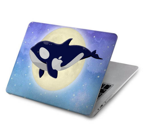 S3807 キラーホエールオルカ月パステルファンタジー Killer Whale Orca Moon Pastel Fantasy MacBook Air 15″ (2023,2024) - A2941, A3114 ケース・カバー