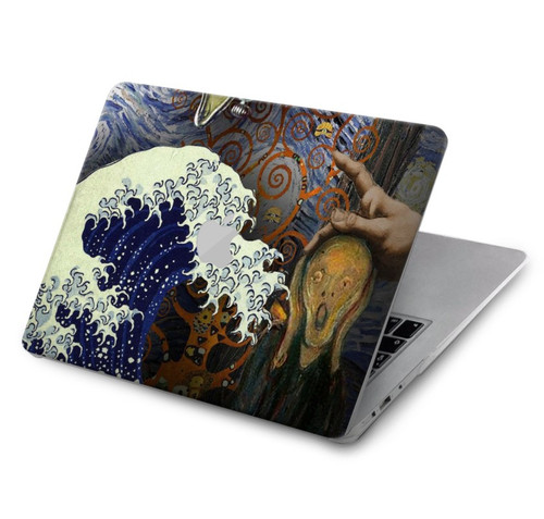 S3851 アートの世界 ヴァンゴッホ 北斎 ダヴィンチ World of Art Van Gogh Hokusai Da Vinci MacBook Air 15″ (2023,2024) - A2941, A3114 ケース・カバー