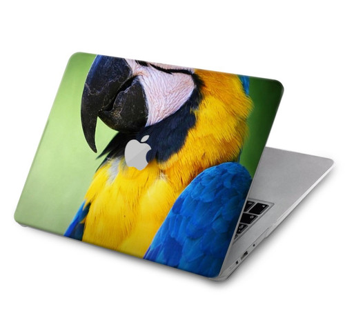 S3888 コンゴウインコの顔の鳥 Macaw Face Bird MacBook Air 15″ (2023,2024) - A2941, A3114 ケース・カバー