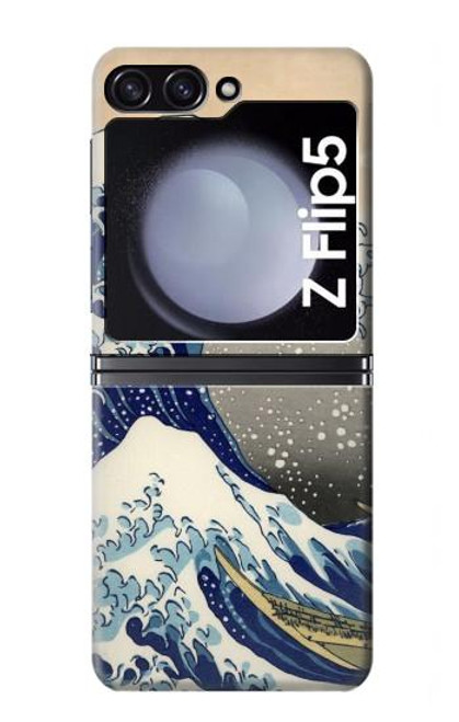 S2389 葛飾北斎 神奈川沖浪裏 Katsushika Hokusai The Great Wave off Kanagawa Samsung Galaxy Z Flip 5 バックケース、フリップケース・カバー