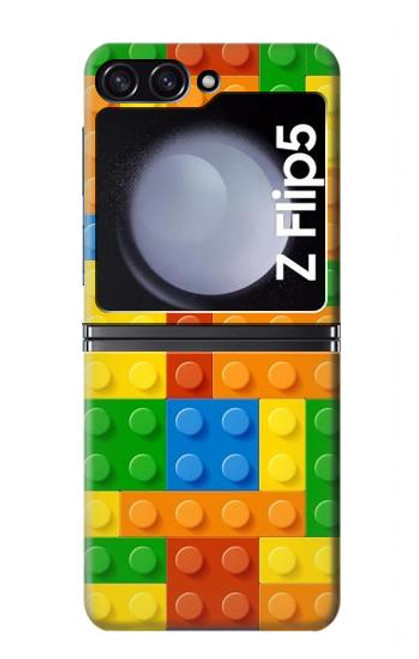 S3595 レンガのおもちゃ Brick Toy Samsung Galaxy Z Flip 5 バックケース、フリップケース・カバー