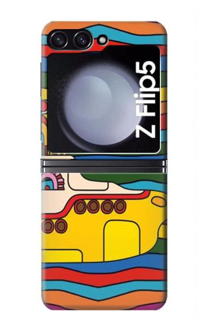 S3599 ヒッピーサブマリン Hippie Submarine Samsung Galaxy Z Flip 5 バックケース、フリップケース・カバー