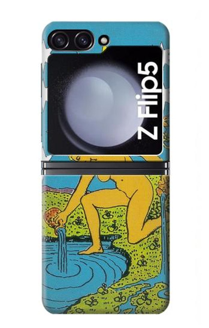 S3744 タロットカードスター Tarot Card The Star Samsung Galaxy Z Flip 5 バックケース、フリップケース・カバー